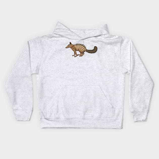 Cute happy numbat cartoon illustration Kids Hoodie by Cartoons of fun